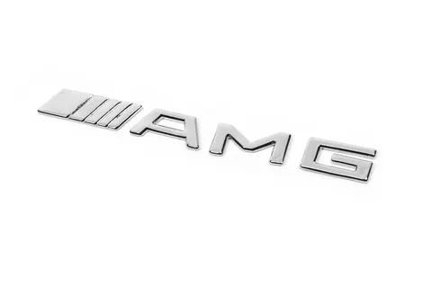 Шильдик AMG (20см, нержавійка) для Mercedes-Benz — Mercedes-Benz DianaParts