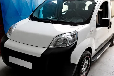 Бокові пороги Duru (2 шт., алюміній) для Fiat Fiorino/Qubo 2008-2024 рр — Fiat Fiorino/Qubo 2008-2024 гг. DianaParts