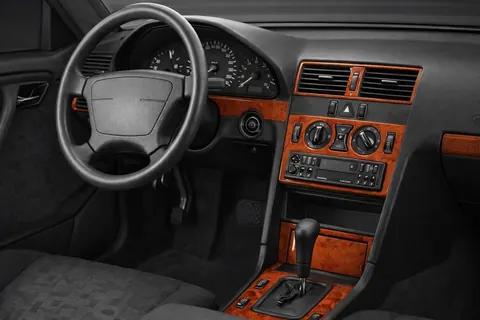 Накладки на панель (1995-1997) Карбон для Mercedes C-class W202 рр — Mercedes C-class W202 1993-2001 гг. DianaParts