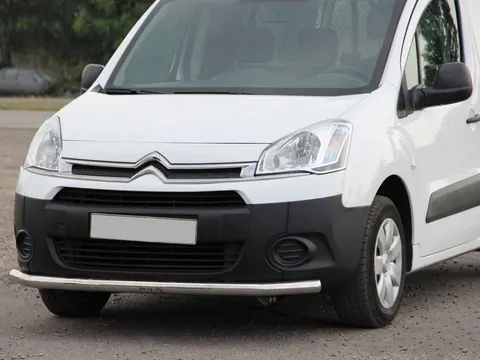 Передній захист ST008 (нерж.) 51 мм для Peugeot Partner Tepee 2008-2018 рр — Peugeot Partner Tepee 2008-2018 гг. DianaParts