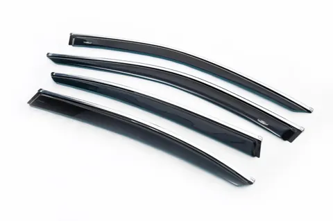 Вітровики з хром молдингом SD (4 шт, HIC) для Volkswagen Passat B8 2015-2023 рр — Volkswagen Passat B8 2015-2023 гг. DianaParts