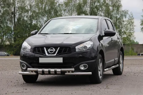 Передній вус ST009-15 (нерж.) для Nissan Qashqai 2010-2014 рр — Nissan Qashqai 2010-2014 гг. DianaParts