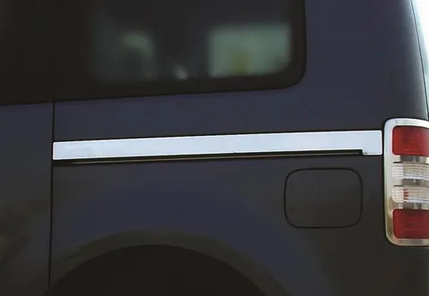 Молдинг під зсувну двері OmsaLine (2 шт., нерж.) для Volkswagen Caddy 2015-2020 рр — Volkswagen Caddy 2015-2020 гг. DianaParts