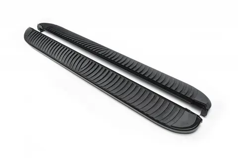 Бокові пороги Tayga Black (2 шт., алюміній) Коротка база для Citroen Jumper 2007-2025 рр — Citroen Jumper 2007-2025 гг. DianaParts