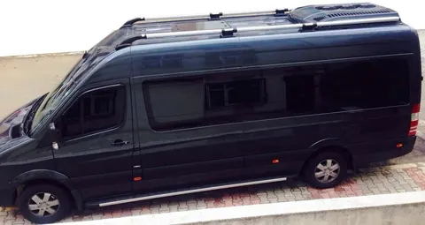 Рейлінги Shark (чорні ніжки) для Mercedes Sprinter W906 2006-2018 рр — Mercedes Sprinter W906 2006–2018 гг. DianaParts