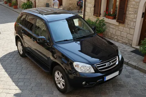 Бокові пороги Bosphorus Black (2 шт., Алюміній) для Chery Tiggo 3 2005- рр — Chery Tiggo 3 2005- гг. DianaParts