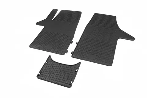 Гумові килимки (3 шт, Polytep) для Volkswagen T6 2015-2024 рр — Volkswagen T6 2015-2024 гг. DianaParts