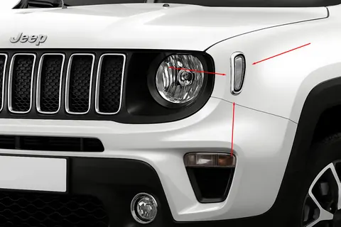 Хром на повторювачі (2 шт нерж) для Jeep Renegade 2014- рр — Jeep Renegade 2014- гг. DianaParts