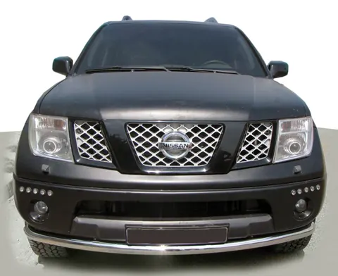 Передній захист ST008-2 (нерж) для Nissan Pathfinder R51 2005-2014 рр — Nissan Pathfinder R51 2005-2014 гг. DianaParts