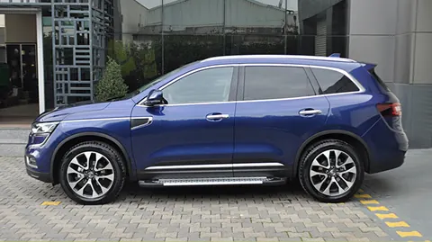 Бокові пороги Allmond (2 шт., алюміній) для Renault Koleos 2016-2024 рр — Renault Koleos 2016-2024 гг. DianaParts