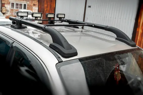 Рейлінги Black Shark (з поперечками) для Volkswagen Amarok 2010-2022 рр — Volkswagen Amarok 2010-2022 гг. DianaParts