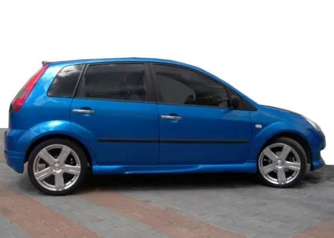 Бокові пороги 2002-2005 (під фарбування) для Ford Fiesta рр — Ford Fiesta 2002-2008 гг. DianaParts