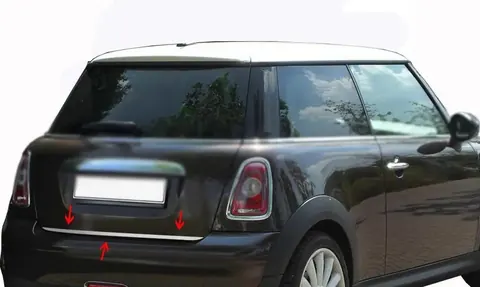 Кромка багажника R56 (нерж.) для Mini Clubman R55/R56 2007-2014 рр — Mini Clubman R55/R56 2007-2014 гг. DianaParts