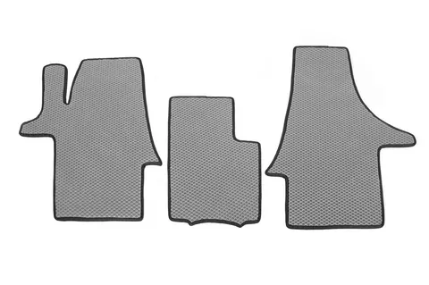 Килимки EVA (сірі, передні, для 1-20261) для Volkswagen T5 Transporter 2003-2010 рр — Volkswagen T5 Transporter 2003-2010 гг. DianaParts