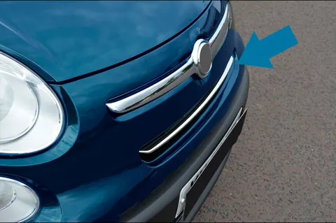 Накладки на решітку (rockstar, нерж.) для Fiat 500/500L 2013-2022 рр — Fiat 500/500L 2013-2022 гг. DianaParts