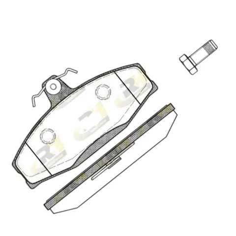 Колодки гальмівні Volkswagen Caddy, Skoda Felicia, Favorit (-2000) передні ROADHOUSE