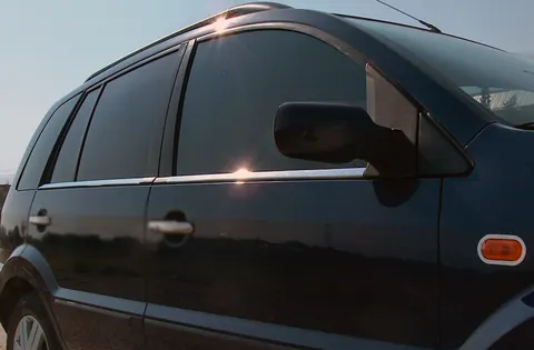 Зовнішня окантовка стекол (4 шт, нерж.) Carmos - Турецька сталь для Ford Fusion 2002-2009 рр — Ford Fusion 2002-2009 гг. DianaParts
