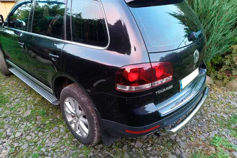 Задній захист AK002 (2 шт., нерж) для Volkswagen Touareg 2002-2010 рр — Volkswagen Touareg 2002–2010 гг. DianaParts