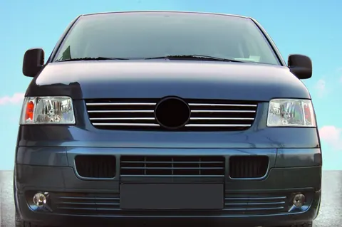 Накладки на кант решітки (8 шт, нерж) для Volkswagen T5 Transporter 2003-2010 рр — Volkswagen T5 Transporter 2003-2010 гг. DianaParts
