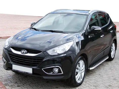 Бокові пороги BlackLine (2 шт, алюміній) для Hyundai IX-35 2010-2015 рр — Hyundai IX-35 2010-2015 гг. DianaParts