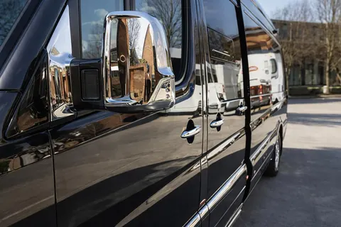 Накладки на дзеркала (2 шт) Хром пластик для Volkswagen Crafter 2006-2016 рр — Volkswagen Crafter 2006-2016 гг. DianaParts