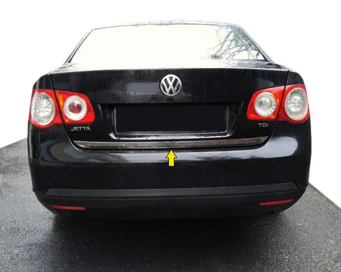 Кромка багажника (нерж) OmsaLine - Італійська нержавійка для Volkswagen Jetta 2006-2011 рр — Volkswagen Jetta 2006-2011 гг. DianaParts