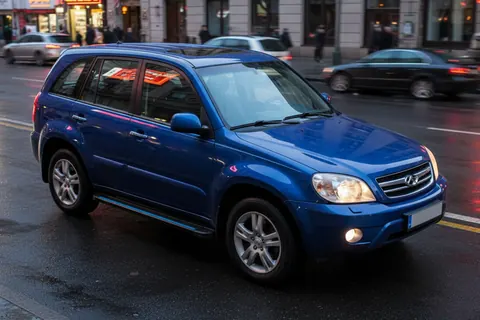 Бокові пороги Maya Blue (2 шт., алюміній) для Chery Tiggo 1 2005-2016 рр — Chery Tiggo 1 2005-2016 гг. DianaParts