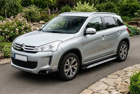 Бокові пороги Shining V1 (2 шт., Алюміній) для Citroen C-4 Aircross 2012-2017 рр — Citroen C-4 Aircross 2012-2017 гг. DianaParts