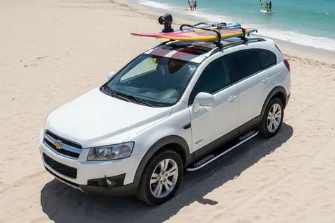 Бокові пороги Tayga V2 (2 шт., алюміній) 2006-2015 для Chevrolet Captiva рр — Chevrolet Captiva 2006-2019 гг. DianaParts