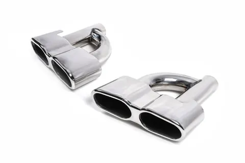 Насадки на глушник AMG V4 (2 шт) для Mercedes-Benz — Mercedes-Benz DianaParts