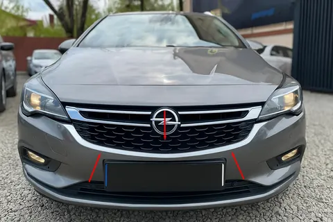 Обводка передньої решітки (нерж) для Opel Astra K 2016-2021 рр — Opel Astra K 2016-2021 гг. DianaParts