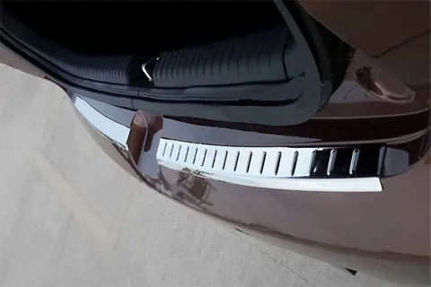 Накладки на задній бампер OmsaLine 2014-2018 (2 част, нерж) для Hyundai I-20 рр — Hyundai I-20 2014-2020 гг. DianaParts