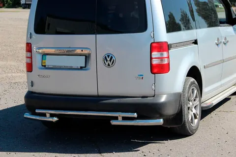 Задня дуга AK003-2 (2 шт., нерж) для Volkswagen Caddy 2004-2010 рр — Volkswagen Caddy 2004-2010 гг. DianaParts