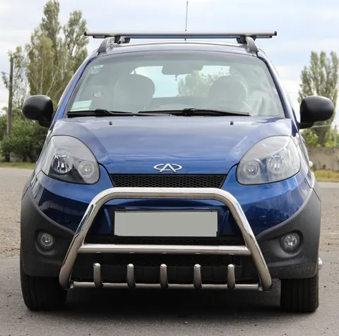 Кенгурятник WT003 (нерж) для Chery Beat 2009-2015 рр — Chery Beat 2009-2015 гг. DianaParts