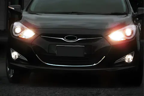 Обведення решітки (1 шт, нерж) для Hyundai I-40 2011-2019 рр — Hyundai I-40 2011-2019 гг. DianaParts