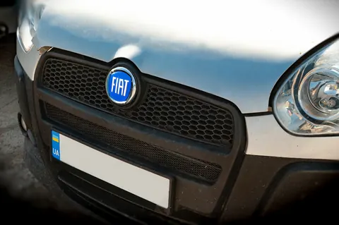 Емблема (синя, самоклейка) 75 мм для Fiat — Fiat DianaParts