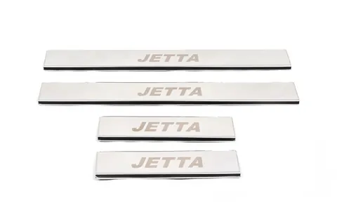 Накладки на пороги Carmos V1 (4 шт, нерж) для Volkswagen Jetta 2011-2018 рр — Volkswagen Jetta 2011-2018 гг. DianaParts