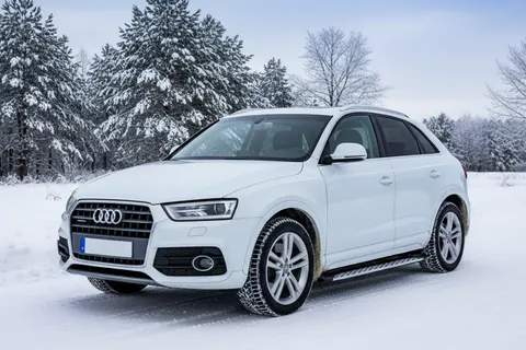 Бокові пороги Shining V1 (2 шт., Алюміній) для Ауди Q3 2011-2019 рр — Audi Q3 2011-2019 гг. DianaParts