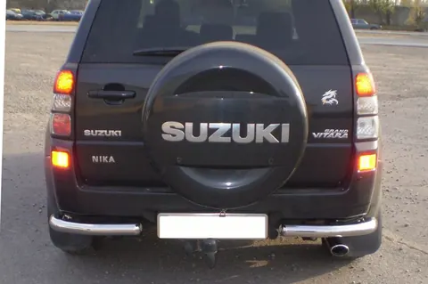 Задній захист AK003 (нерж) для Suzuki Grand Vitara 2005-2017 рр — Suzuki Grand Vitara 2005-2017 гг. DianaParts