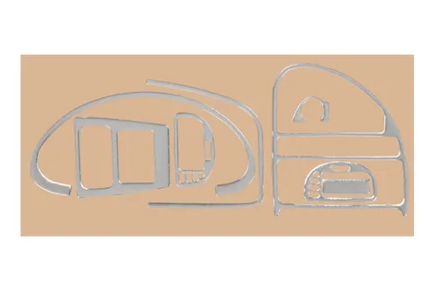 Накладки на панель (алюміній) для Citroen Saxo 1996-2023 рр — Citroen Saxo 1996-2023 гг. DianaParts