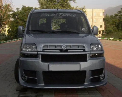 Накладки на бампер Sorento-style (під фарбування) для Fiat Doblo I 2001-2005 рр — Fiat Doblo I 2001-2005 гг. DianaParts