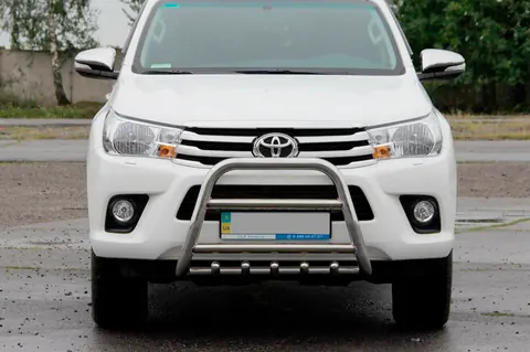 Кенгурятник QT006 (нерж.) для Toyota Hilux 2015- рр — Toyota Hilux 2015- гг. DianaParts