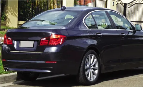 Кромка багажника (SD) (нерж.) OmsaLine - Італійська нержавійка для BMW 5 серія F10/F11 2010-2016 рр — BMW 5 серия F10/F11 2010–2016 гг. DianaParts