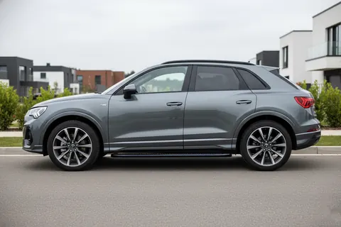 Бокові пороги Tayga Black (2 шт., Алюміній) для Ауди Q3 2019- рр — Audi Q3 2019- гг. DianaParts