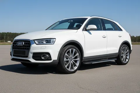 Бокові пороги Bosphore Grey (2 шт., алюміній) для Ауди Q3 2011-2019 рр — Audi Q3 2011-2019 гг. DianaParts