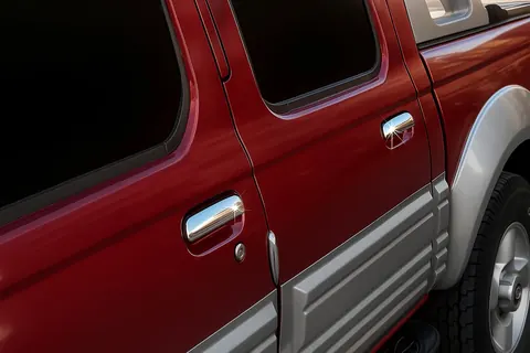 Накладки на ручки (4 шт, нерж) OmsaLine - Італійська нержавійка для Nissan NP300 1999-2015 рр — Nissan NP300 1999-2015 гг. DianaParts
