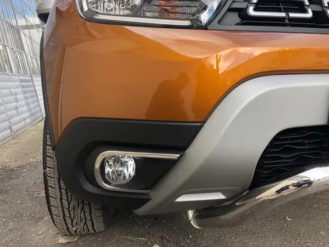 Накладки на противотуманки (2 шт., нерж) OmsaLine - Італійська нержавійка для Dacia Duster 2018-2024 рр — Dacia Duster 2018-2024 гг. DianaParts