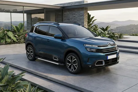 Бокові пороги RedLine V1 (2 шт, алюміній) для Citroen C5 Aircross 2017-2025 рр — Citroen C5 Aircross 2017-2025 гг. DianaParts