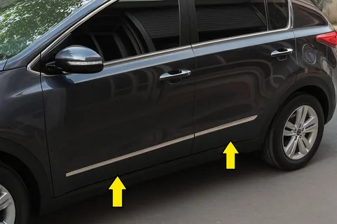 Молдинг дверей (4 шт, нерж.) для Kia Sportage 2010-2015 рр — Kia Sportage 2010-2015 гг. DianaParts