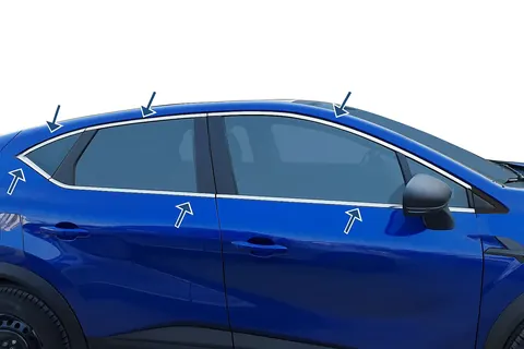 Повна окантовка вікон (10 шт, нерж.) для Nissan Juke 2020- рр — Nissan Juke 2020- гг. DianaParts